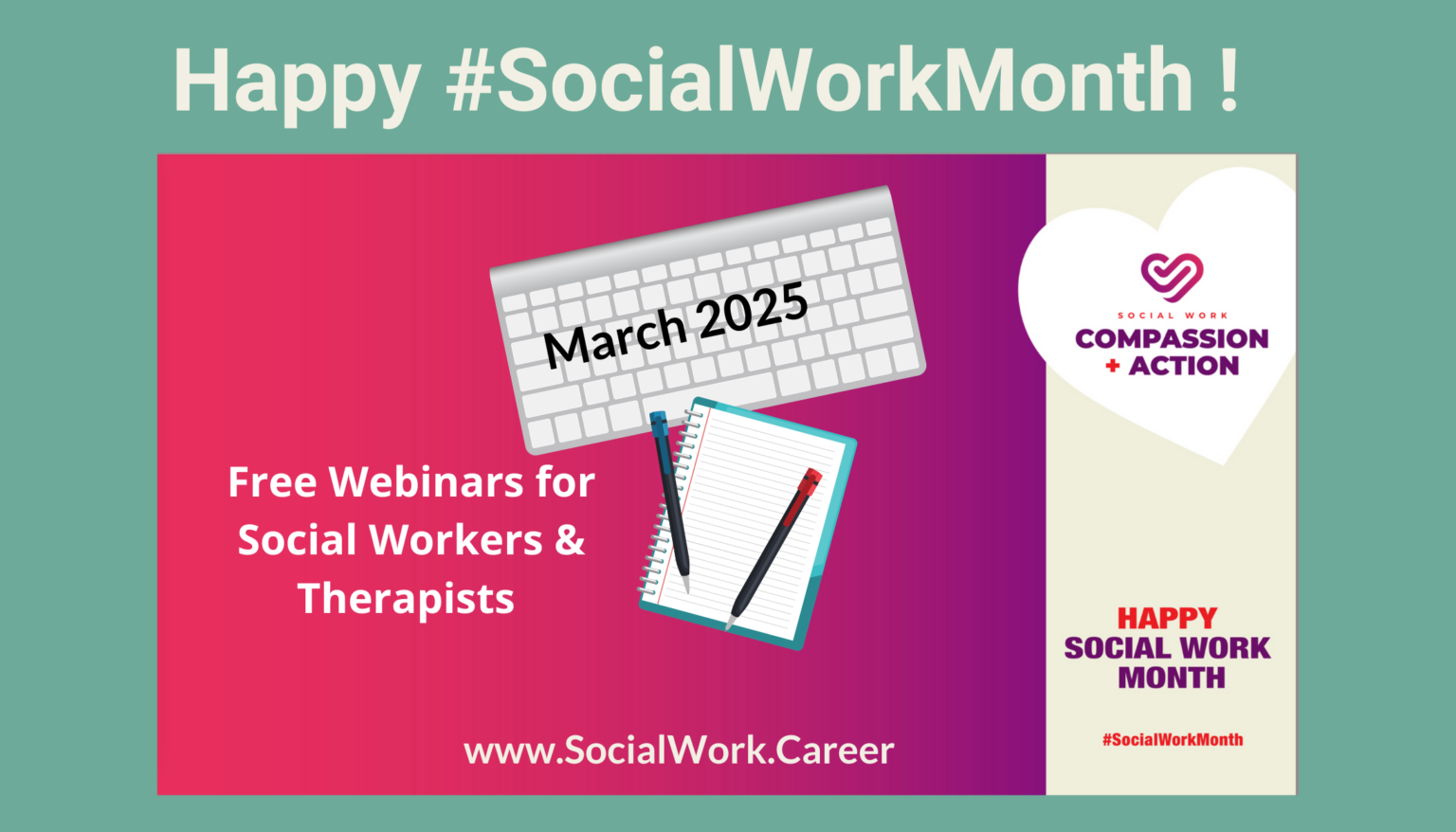 Free mental health webinars march 2025 socialwork career