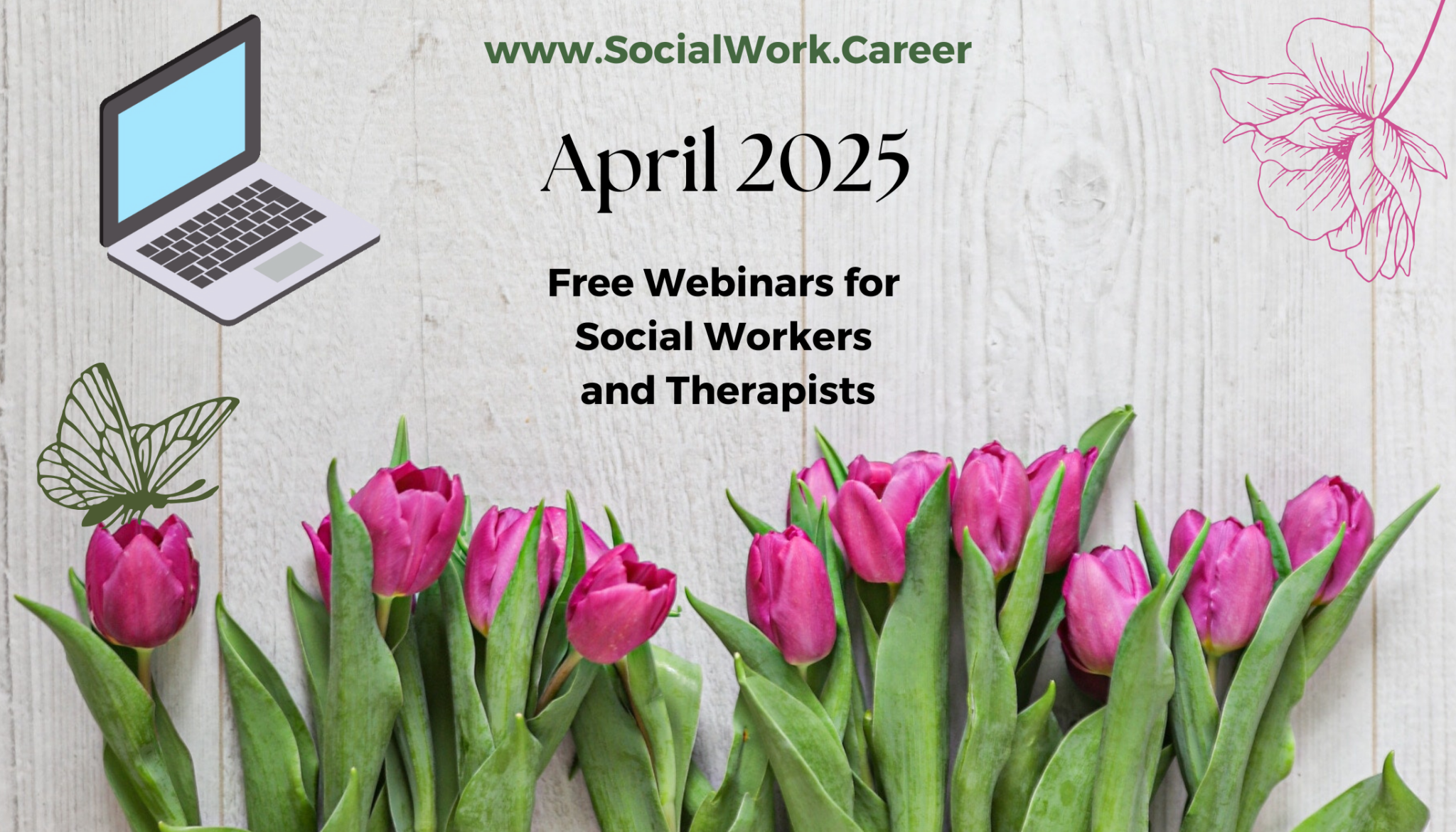 Free mental health webinars april 2025 socialwork career